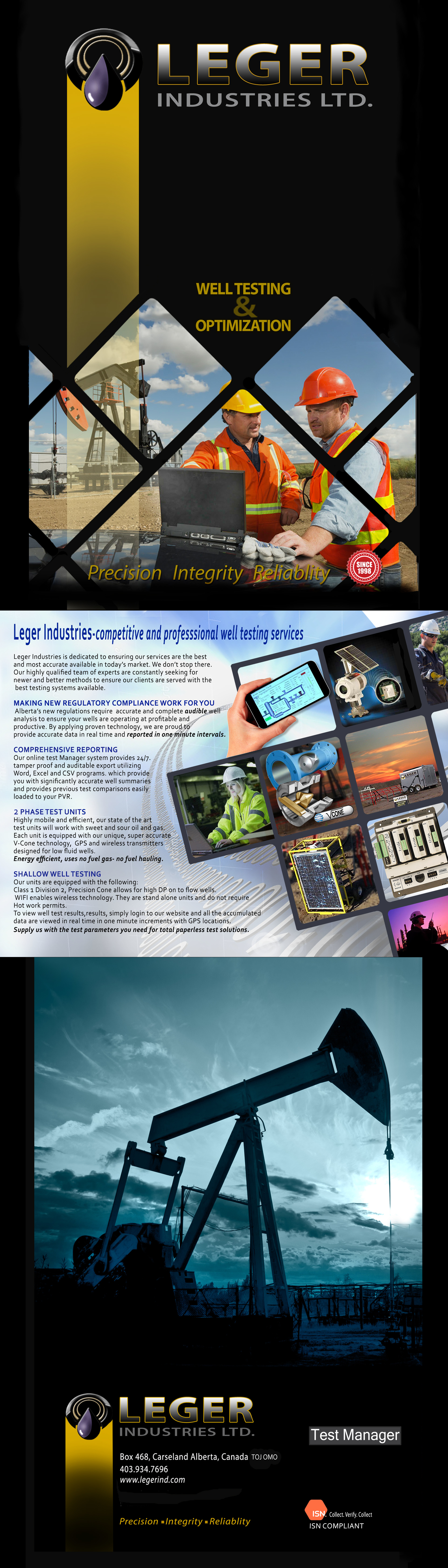 Leger Industries Well Testing